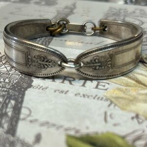 Vintage Silverplate Spoon Handle Bracelet